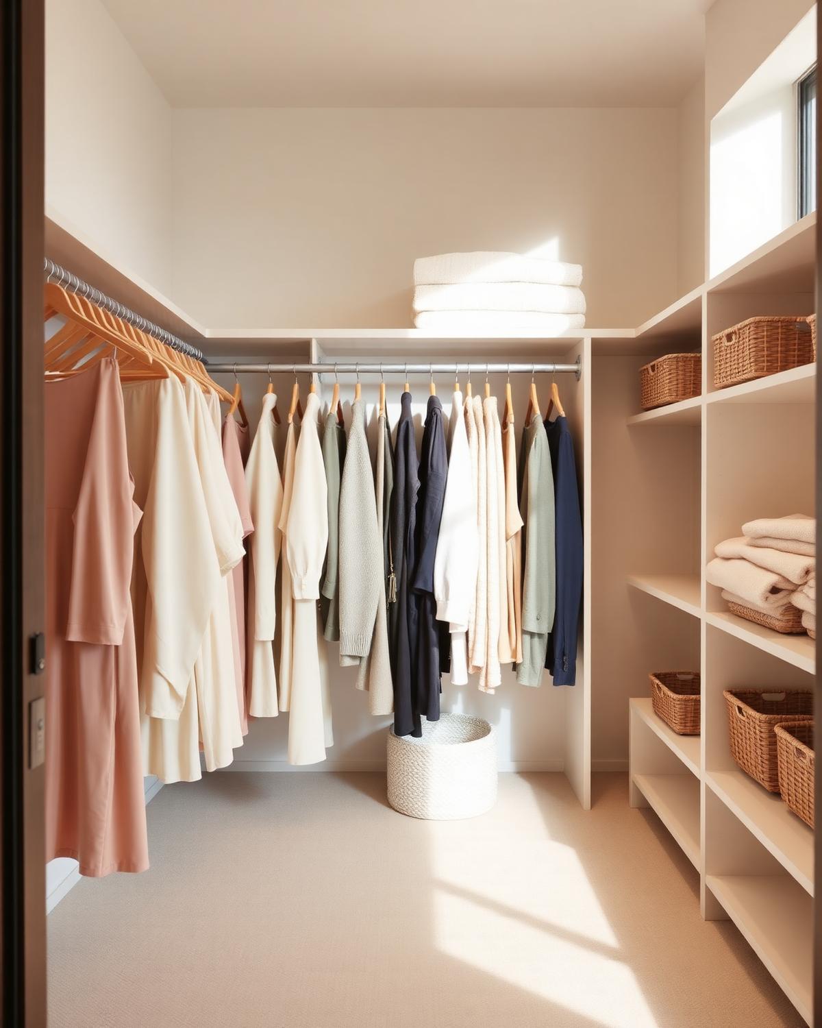A neutral, colour-flowing wardrobe reset.